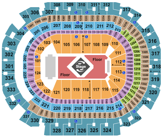 American Airlines Center Drake Seating Chart